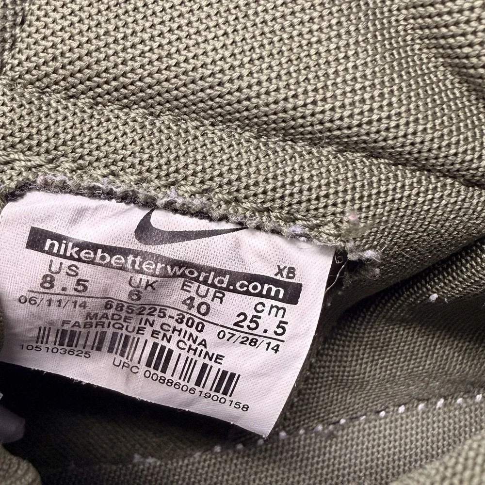 Nike Blazer Mid Leather Premium Snake Women's‎ US 8.5 Olive Green 685225-300
